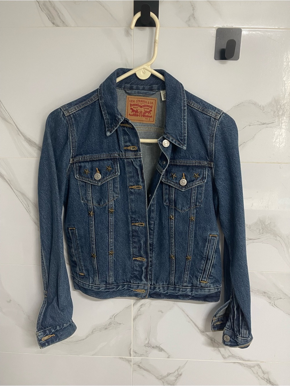 Star studded Levi’s Blue Jean Jacket